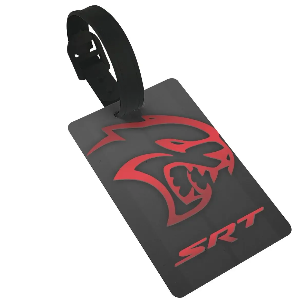 

Dodge Hellcat Srt Logo Luggage Tags Suitcase Accessories Travel PVC Baggage Boarding Tag Portable Label Holder ID Name Address