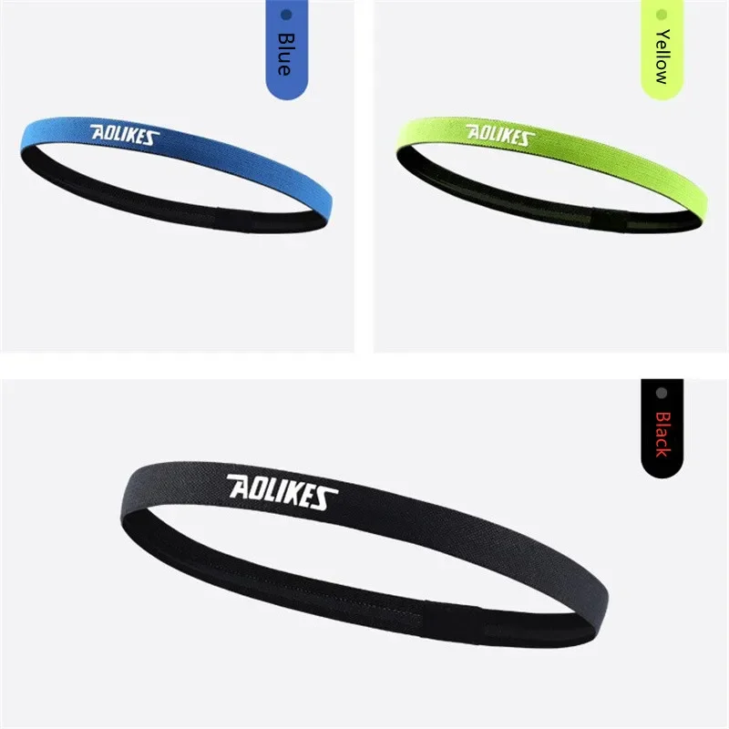 Non-slip Sports Headband for Men Women Running Fitness Yoga Anti-sweat Exercise Head Bands Elastic Compfortale Workout Sweatband