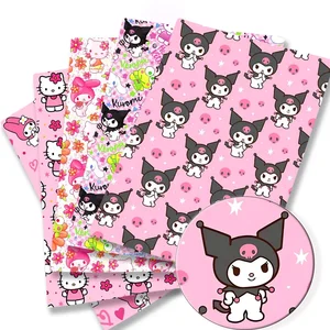 Olá Kitty 140x50CM Cartoon tecido de algodão Patchwork tecido garoto Home Textile costura boneca vestido cortina poliéster algodão tecido 12 principais vendas tecido estampa gato - №2