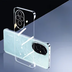 For Honor 200 Pro Borderless Transparent Phone Case for HONOR Honor200 200Pro Hard Cover Shell Clear Protective Back Coque