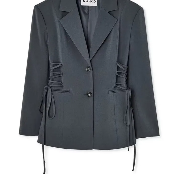 

Faionable Молодежный Шикарный Костюм Миди с перекрестным поясом и застежкой на талии Jaet Ey Design Sensation Ins Sle Женский Премиум Faion