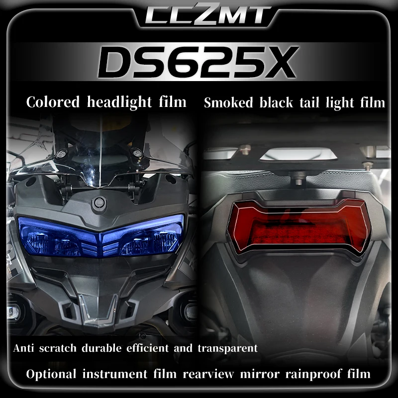 For Loncin VOGE DS625X DSX 625 625DSX ds625x Transparent headlight film smoked black tail light instrument sticker accessories