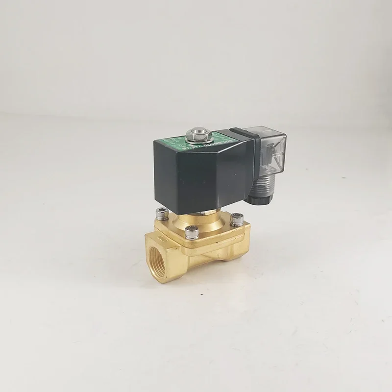 

PW-15 plug type AC 220V 0~10bar 2/2 way direct acting NC brass G1/2" water, oil, air solenoid valve FKM Seal orifice 15mm