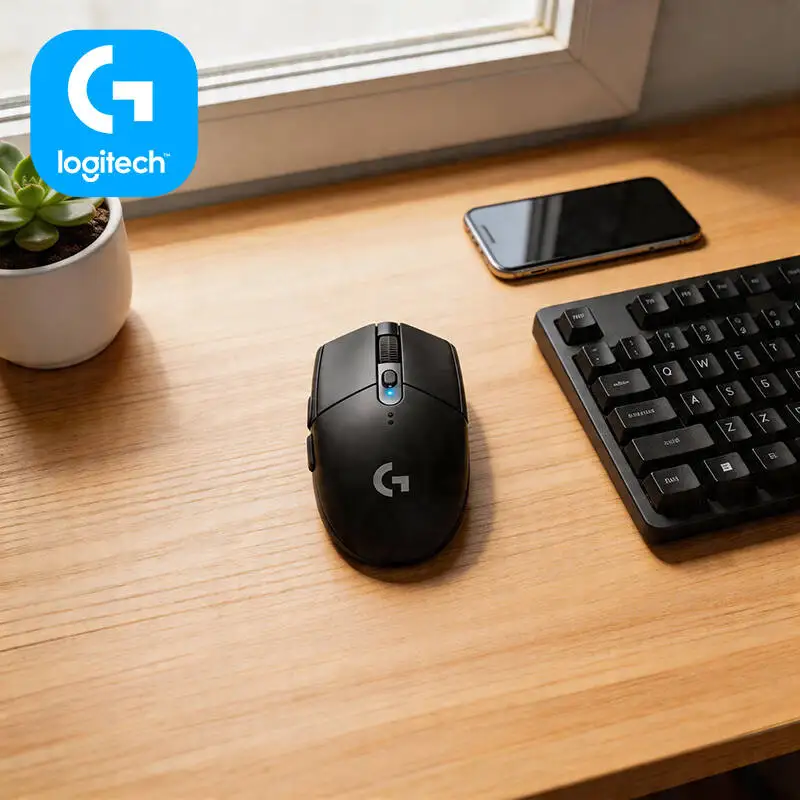 Wireless Gaming Mouse Logitech G305, 12000 DPI HERO, 6 Programmable Buttons, 250hr Battery, 99g, PC Mac Laptop Gamers