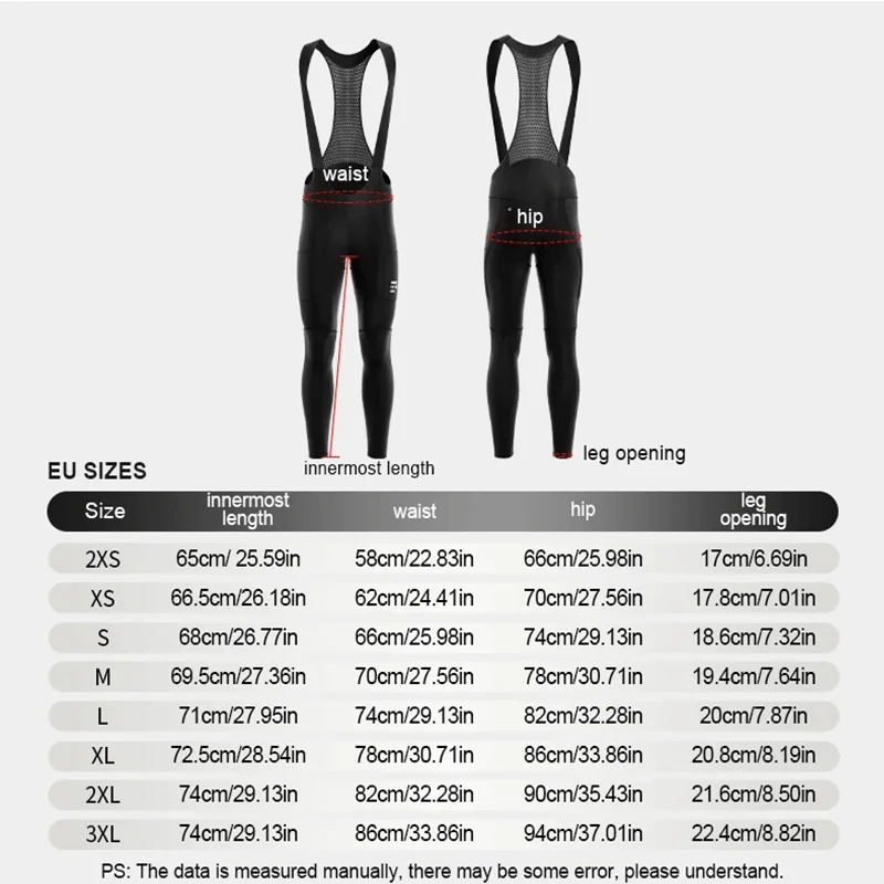 INBIKE Windproof Pants with Long Padding Breathable Bicycle Clothing Quick Drying Cycling Clothes for Men Cycling Base layer