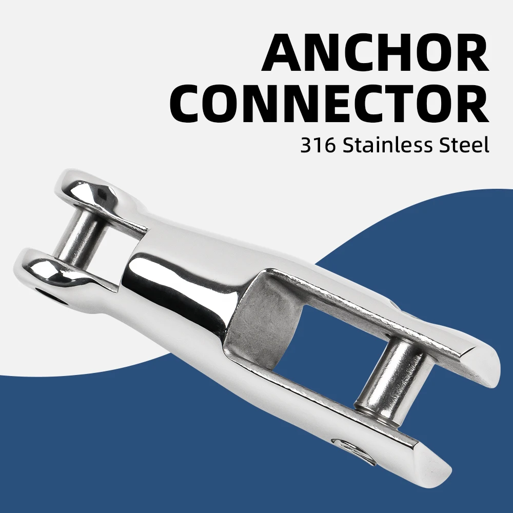 AndyMarine 316 Stainless Steel Mirror Polished Boat Anchor Connector Marine Hardware Accessories
