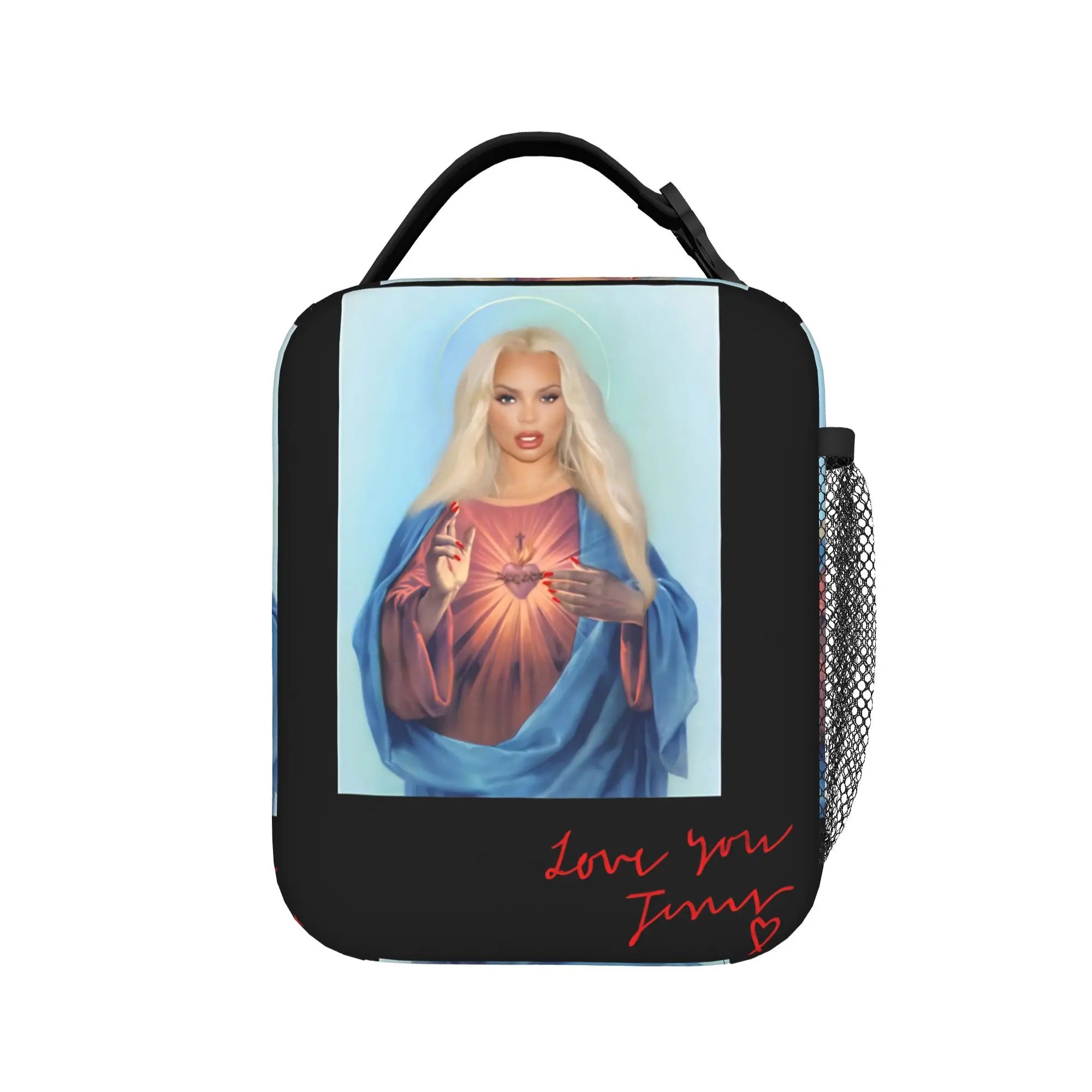 

Сумка для обеда Trisha Paytas Jesus, портативный ланч-бокс для девочек, сумка-холодильник для пикника, забавная термосумка из оксфордской ткани, сумка-тоут