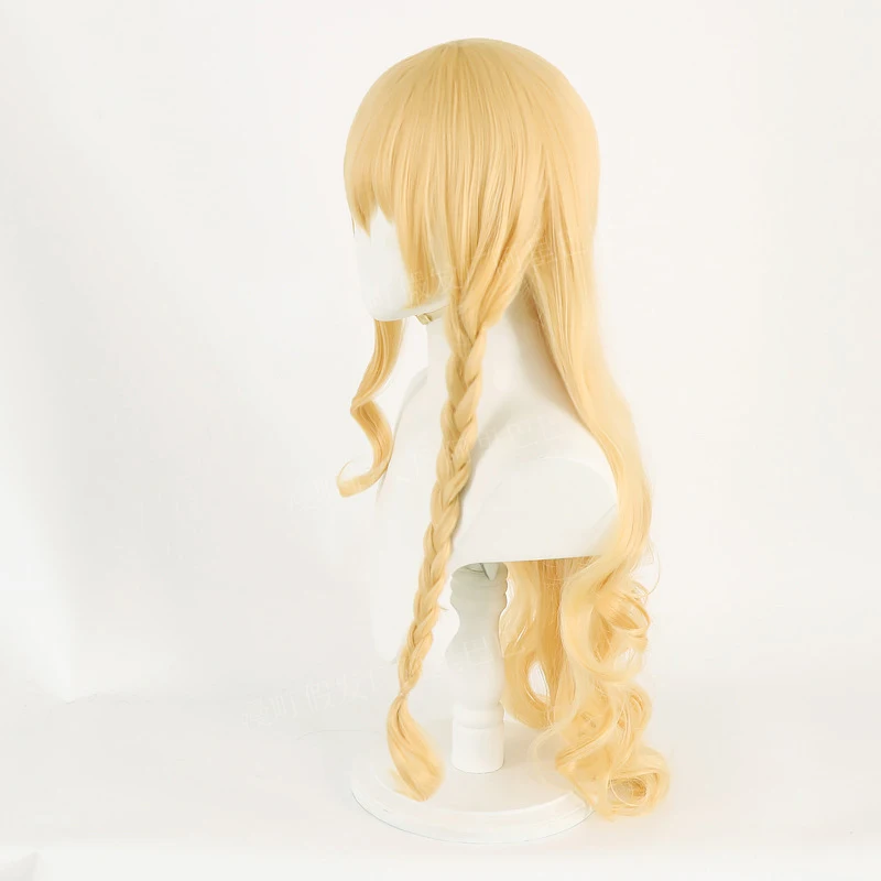 TouHou Project Kirisame Marisa parrucca Cosplay parrucca dorata treccia bionda capelli lunghi Halloween carnevale puntelli parrucca per capelli