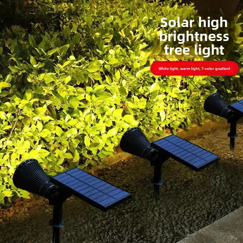 Solar Spotlight Outdoor Rainproof Ground Lawn Light Home Outdoor Landscape Courtyard Light