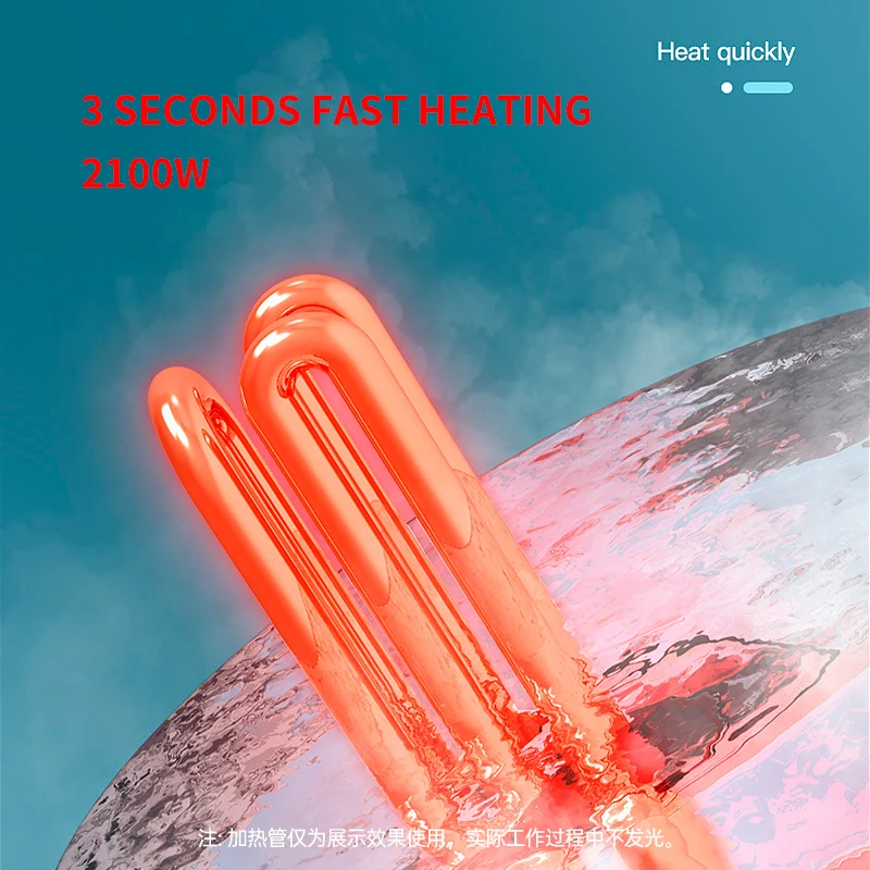 2100W 8리터 전기 온수기 온도 조절기 빠른 가열 온수 저장 소형 주방 RV 야외 사용 가정용 싱크대