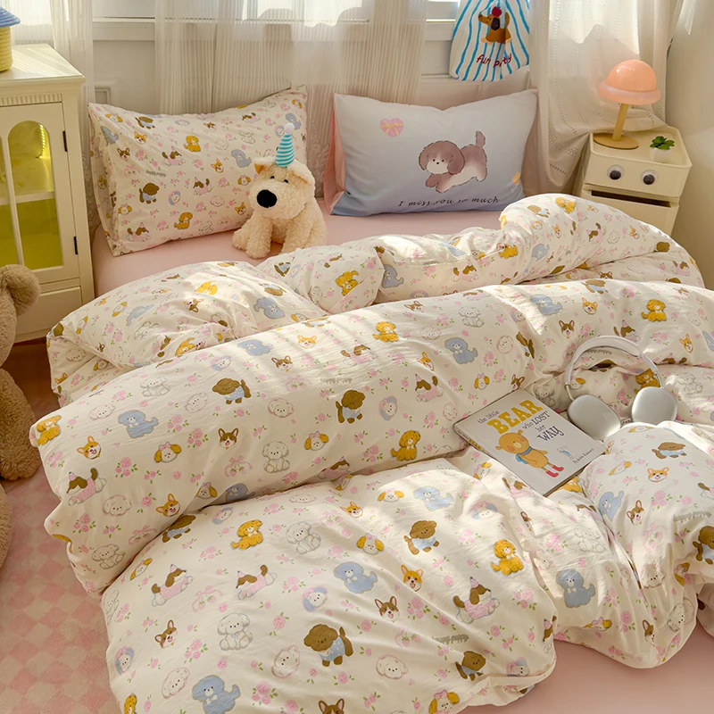 

Soft Duvet Cover Cartoon Style Quilt Covers Home Bedding Single/Double/Queen Size Comforter Cover funda nordica (No Pillowcase)