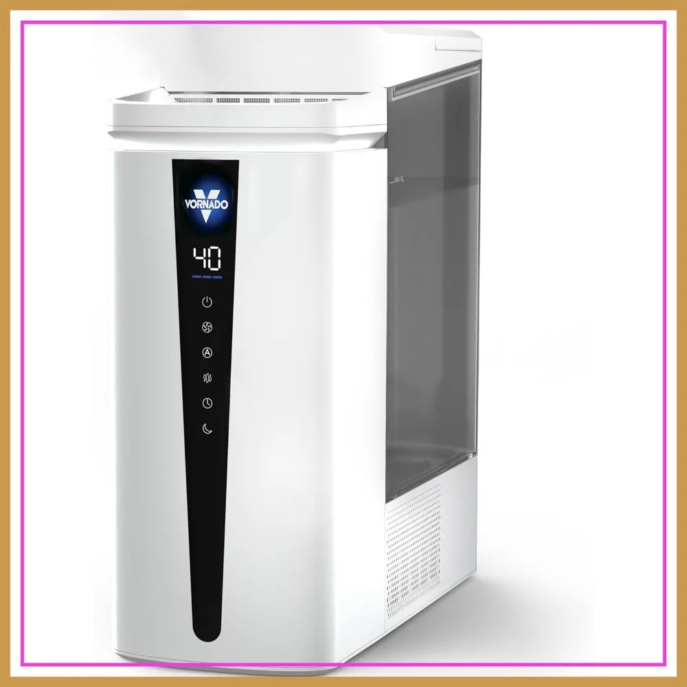 

Top Fill Ultrasonic Humidifier 2 Gallon Tank Cool Warm Mist Whole Room 700 sq ft Auto Humidity Control Aromatherapy