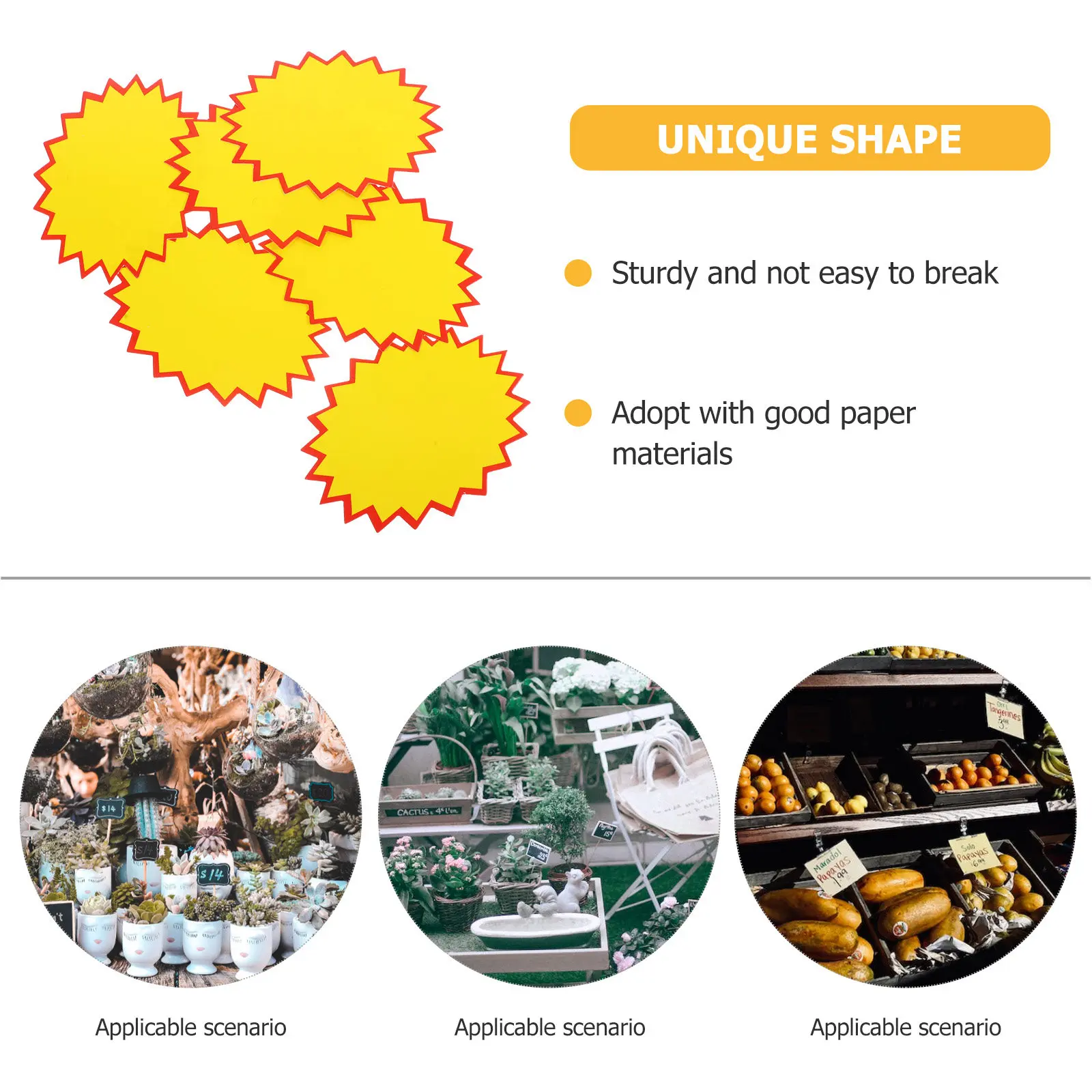 200Pcs Tags Sturdy Paper Material Elastic Clip on Shelf Sign Holder Stand for Market Product Merchandise Display