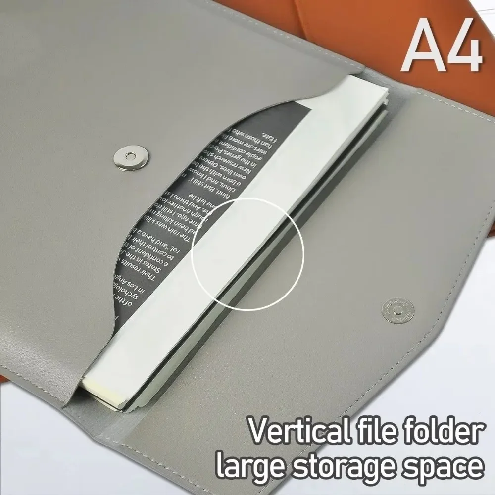 

Простая вертикальная сумка для документов формата А4, сумка для документов большой емкости из искусственной кожи, деловая водонепроницаемая сумка для хранения документов, офисные принадлежности