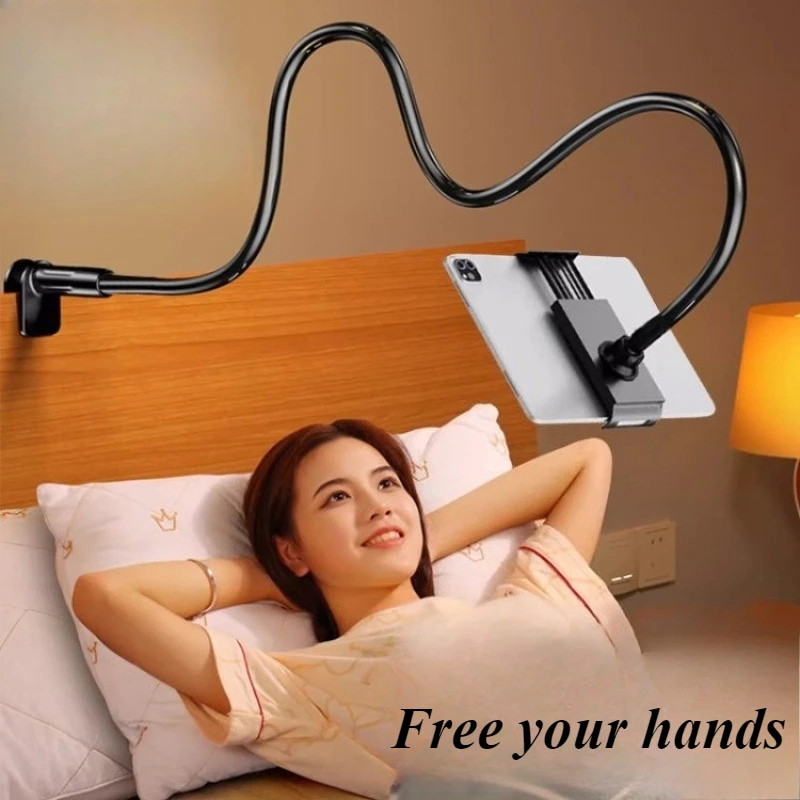 

70/75cm Tablet & Phone Stand Holder Thicker Flexible Arm Gooseneck Tablet Holder for Ipad Mini Pro Air Kindle Christmas Gifts