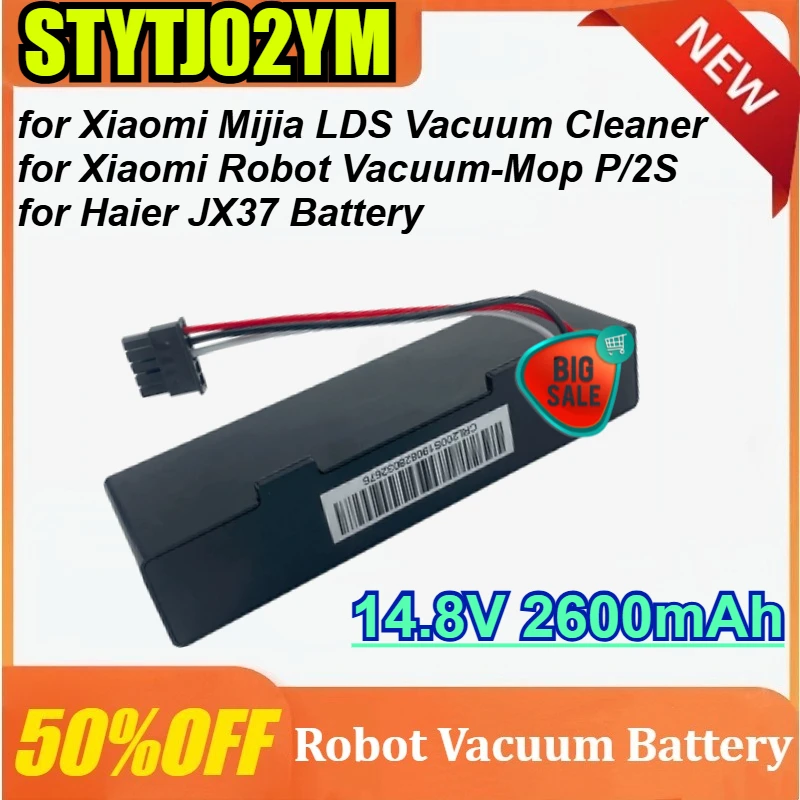 

STYTJ02YM Battery 14.8V 2600mAh for Xiaomi Mijia LDS Vacuum Cleaner for Robot Vacuum-Mop P/2S for Haier JX37 Battery