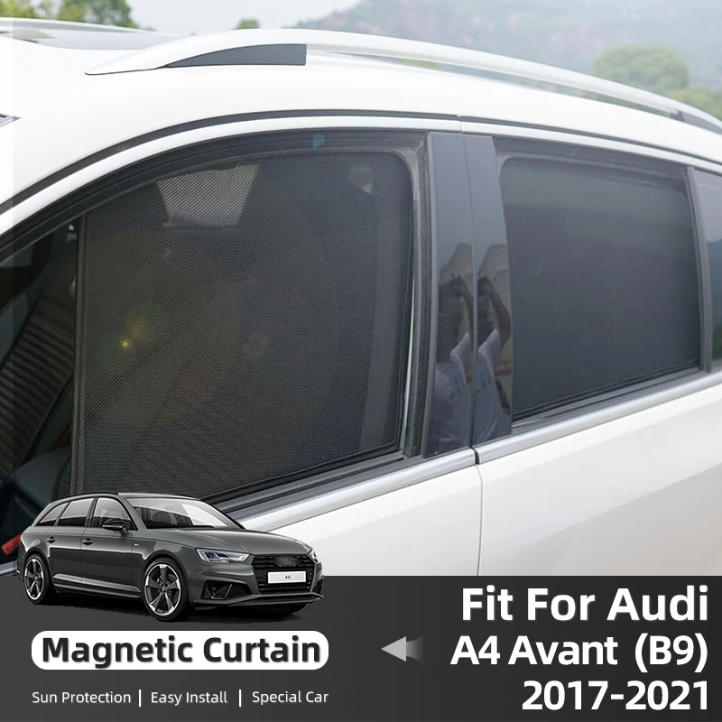 For Audi A4 S4 B9 Avant Allroad Quattro Wagon 2017-2023 Car Sunshade Shield Front Windshield Curtain Rear Side Window Sun Shade