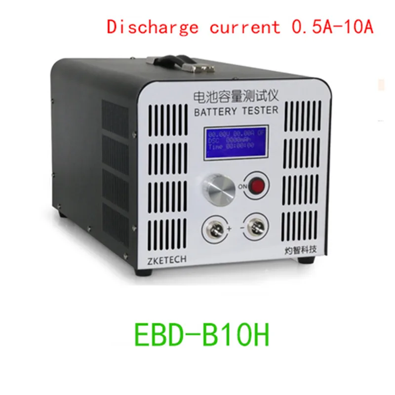 EBD-B10H Battery Capacity Tester 0.5-10A Discharge Tester 12-72V Lead -acid Lithium Battery Capacity Tester 100-240V 880W