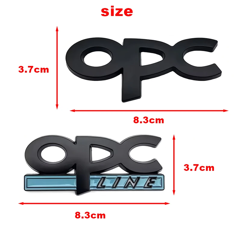 1pcs OPC Line Emblem Front Grille Badge Tail Stickers Logo For Opel Astra j g Insignia Corsa d Vectra c Zafira a Auto Gadgets
