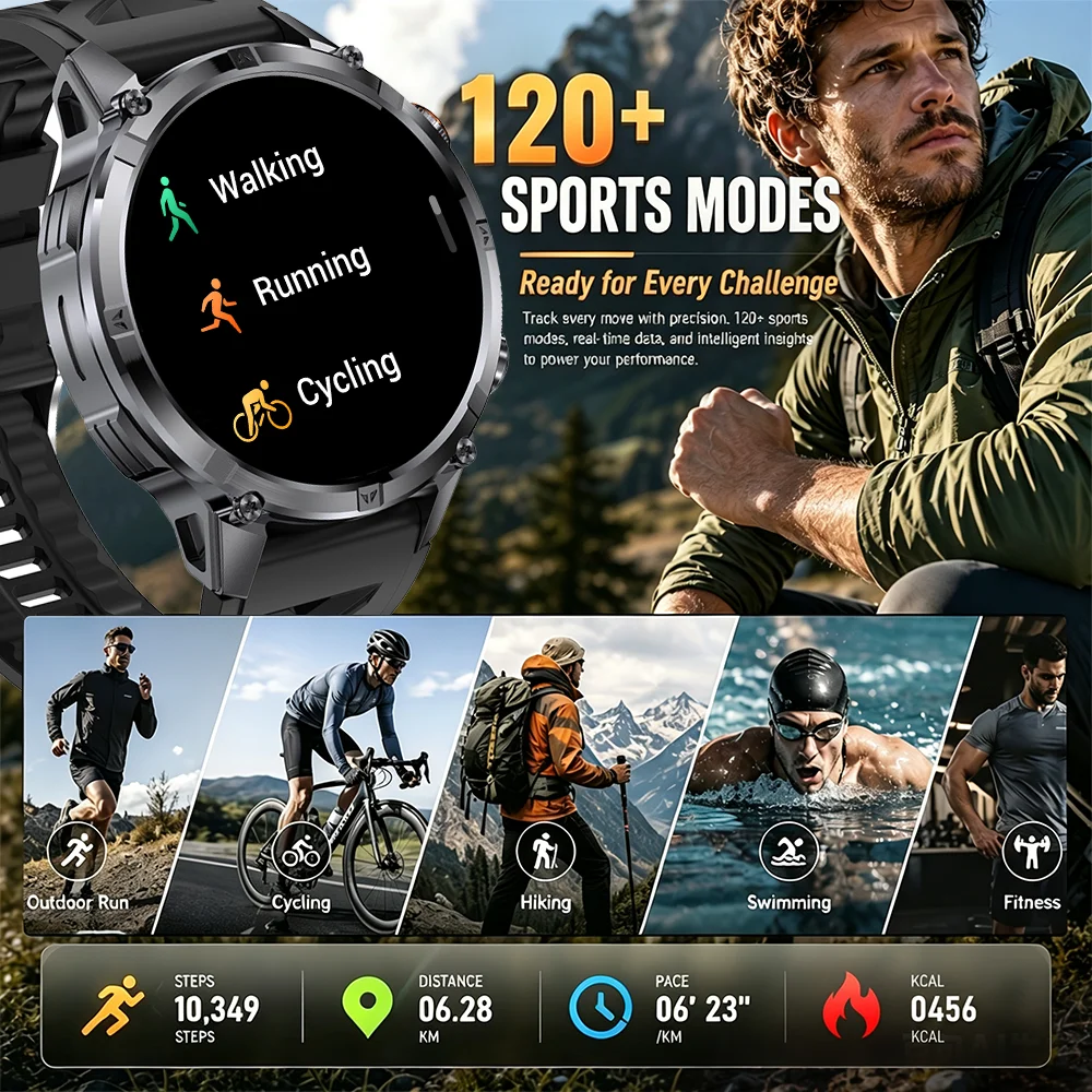 2026 Neue 1400mAh Smartwatch m – Outdoor Adventure Wear Bewertung und Preis