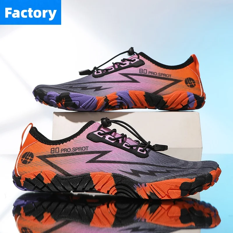 Unisex Quick Dry Water Shoes Men Women Colorful Beach Swimming Surfing Seaside Aqua Shoes Couple Barefoot Upstream Sneakers view 3
