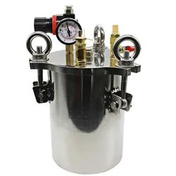 2L 304 Stainless Steel Dispenser Pressure Tank Pressure Barrel Dispensing Valve Fluid Dispensing Storage Bucket