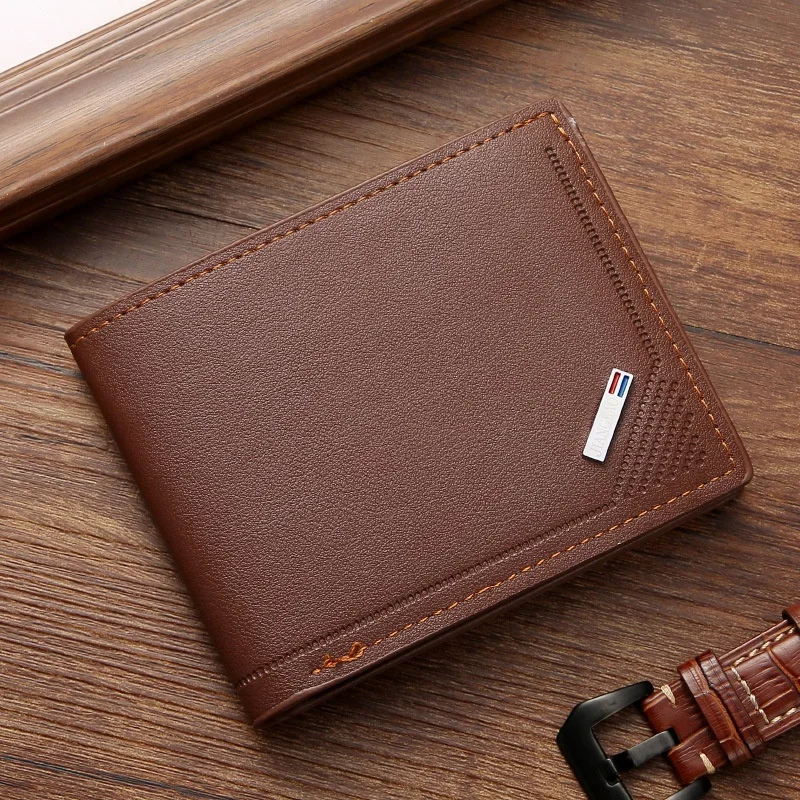 Men's Ultra-thin Short Wallet, Exquisite Card Holder, High-end DRIVER'S License, WOMEN'S Card Holder, Compact, Ultra-thin, Multi image 3