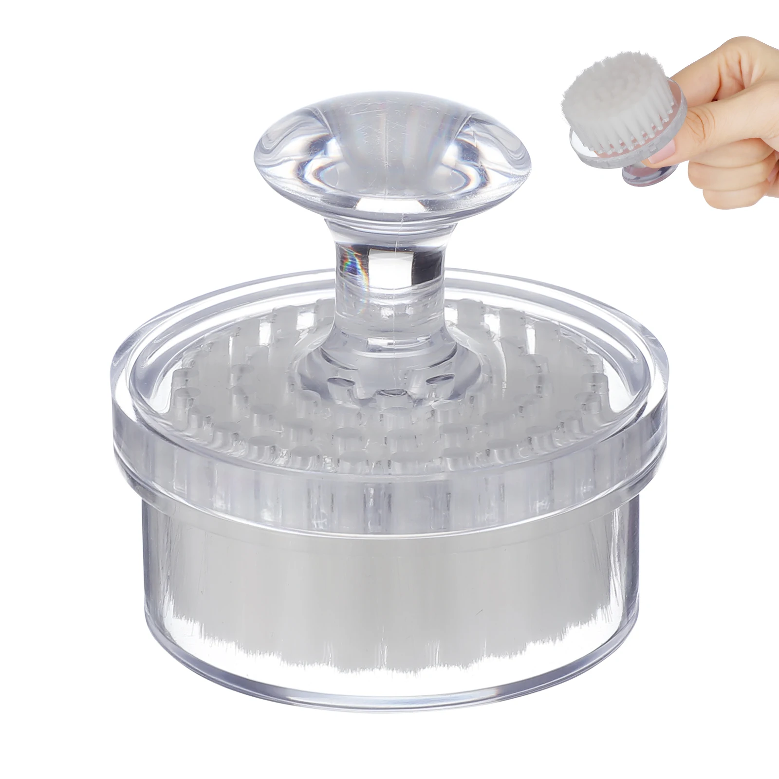 Spazzola per la pulizia del viso Dispositivo per la pulizia del viso impermeabile con cappuccio Strumento per il lavaggio dei pori profondi per una pelle liscia e luminosa