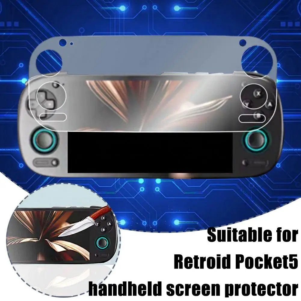 For Retroid Pocket5 Handheld Screen Protector 5.5-inch Screen Non Protector Tempered Rp5 Screen Film Game Retro Console Dis X5G0