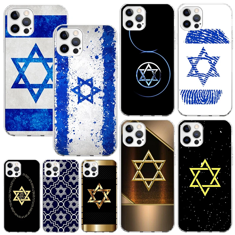 David Jewish Star Symbol Phone Case For Iphone 16 15 14 13 Pro Max 12 Mini 11 X Xr Xs 7 Plus 8 + Se 2020 Art Fundas Back Cover