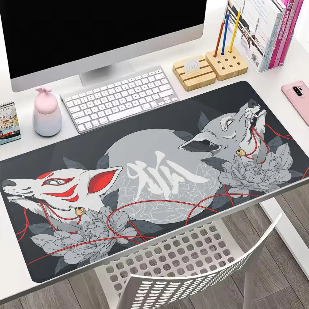 

Коврик для мыши с маской лисы, коврик для ноутбука, офисный игровой коврик на стол, аксессуары для геймеров, аниме-коврик для стола, коврик для мыши, коврик для клавиатуры