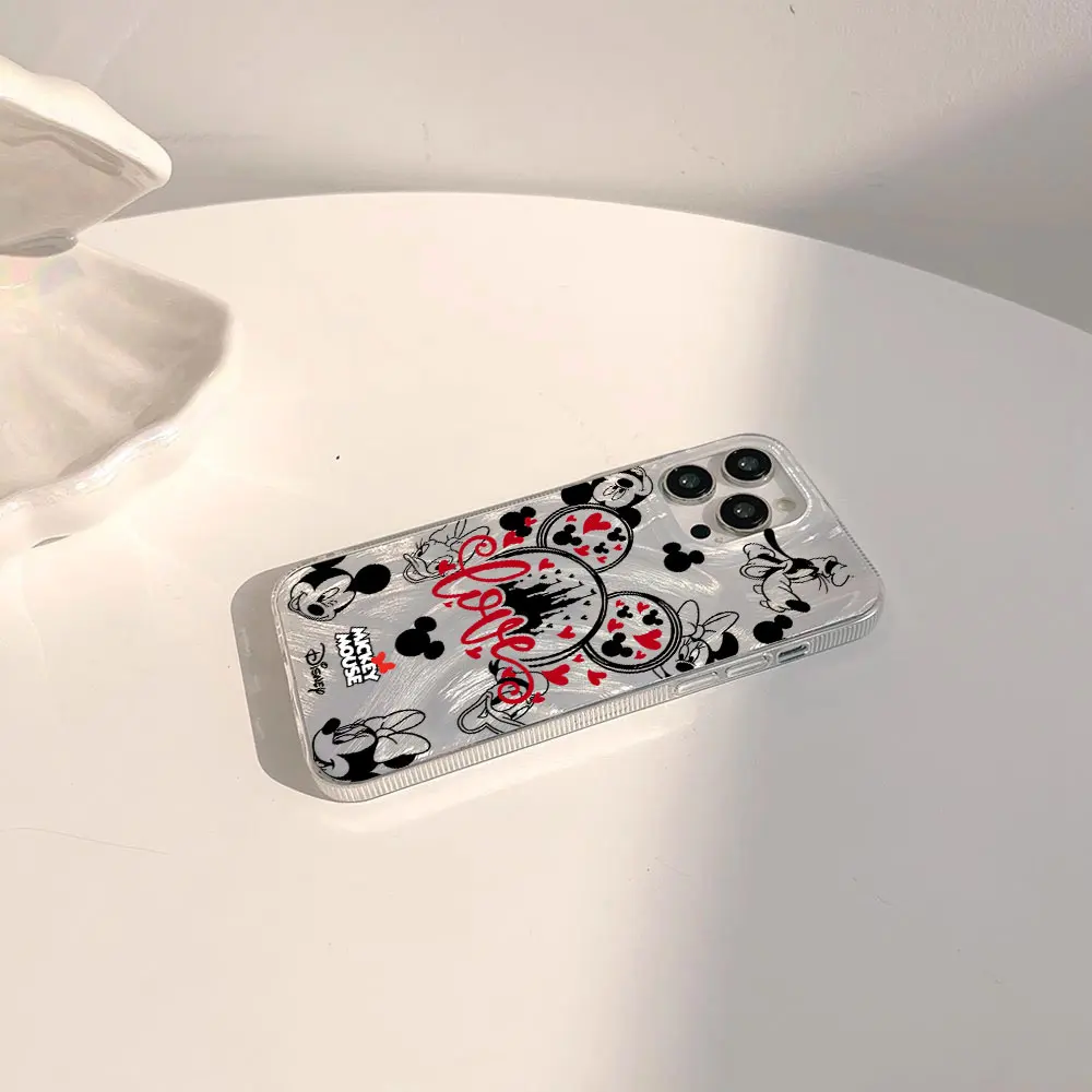 حافظة هاتف جميلة لطيفة باللون الأحمر Yk2 Mickeys Minnies لهاتف Tecno Spark 30c 20c 10 Go Camon 30 20 itel A60 A70 A48 RS4 P36 S23 Pro 4G 5G #4