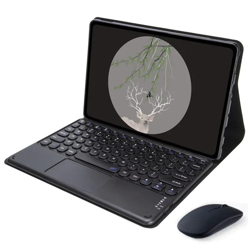 

Для Lenovo Legion Y700 3-го поколения TB321FU 2025: Чехол-клавиатура 8,8 дюйма с тачпадом, магнитная Bluetooth-клавиатура, кожаный чехол из ТПУ