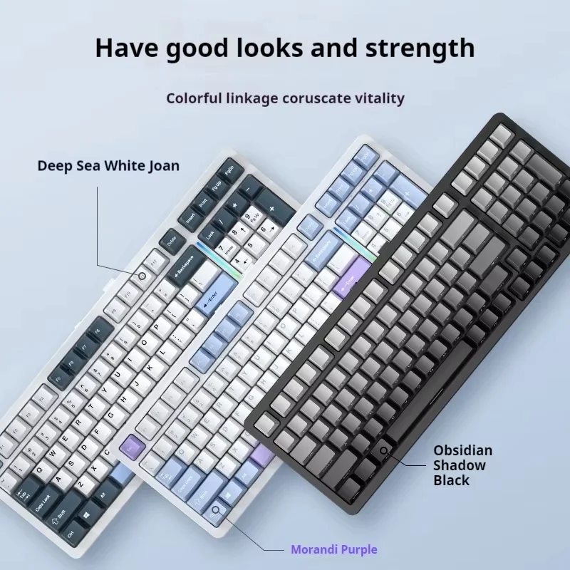 Sg99 Customized Mechanical Keyboard Gasket Structure Full Key Hot Swappable Wireless Bluetooth Three Connection Modes Keyboard