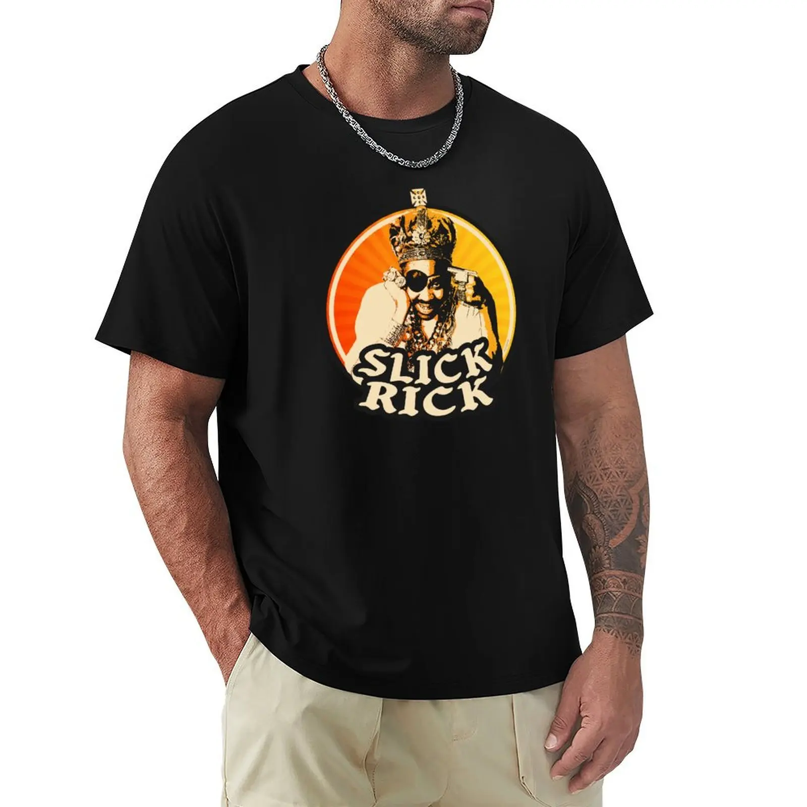 Slick Rick 80s 90s Hip Hop T-Shirt Lightweight Sport Basic T-Shirt