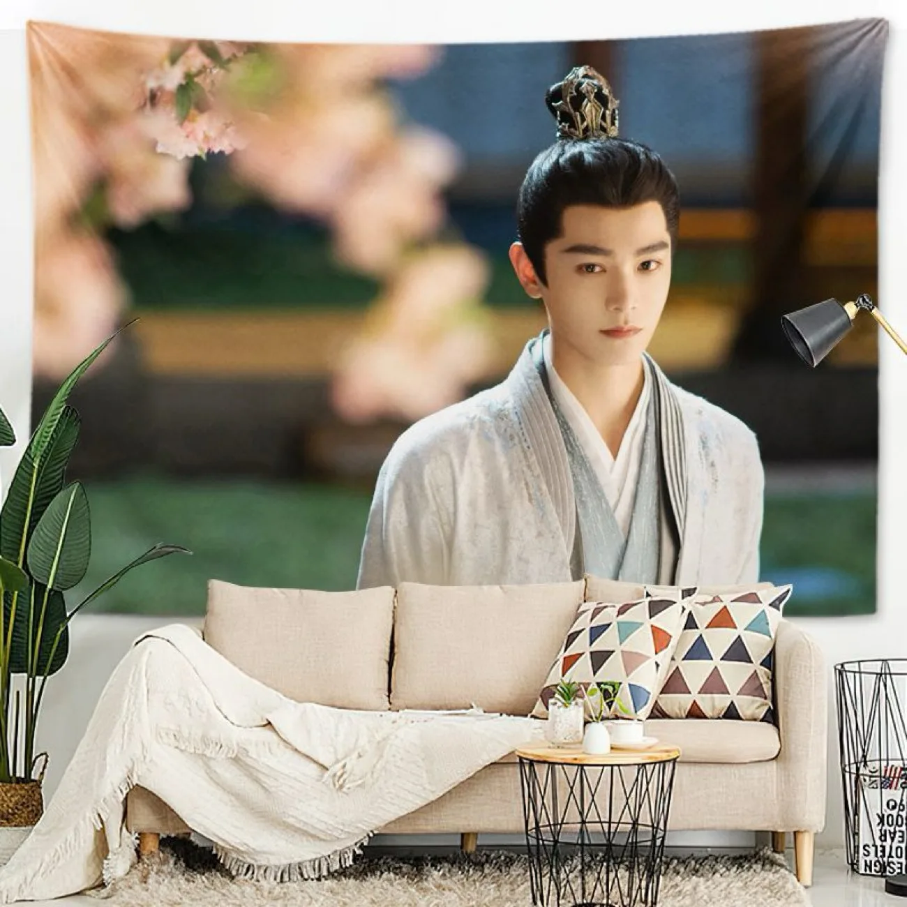 Ding Yuxi Song Qian Poster TV Fight for Love Wei Yun Chu Yu Drama Stills Background Hanging Wall Cloth Home Wall Tapestry