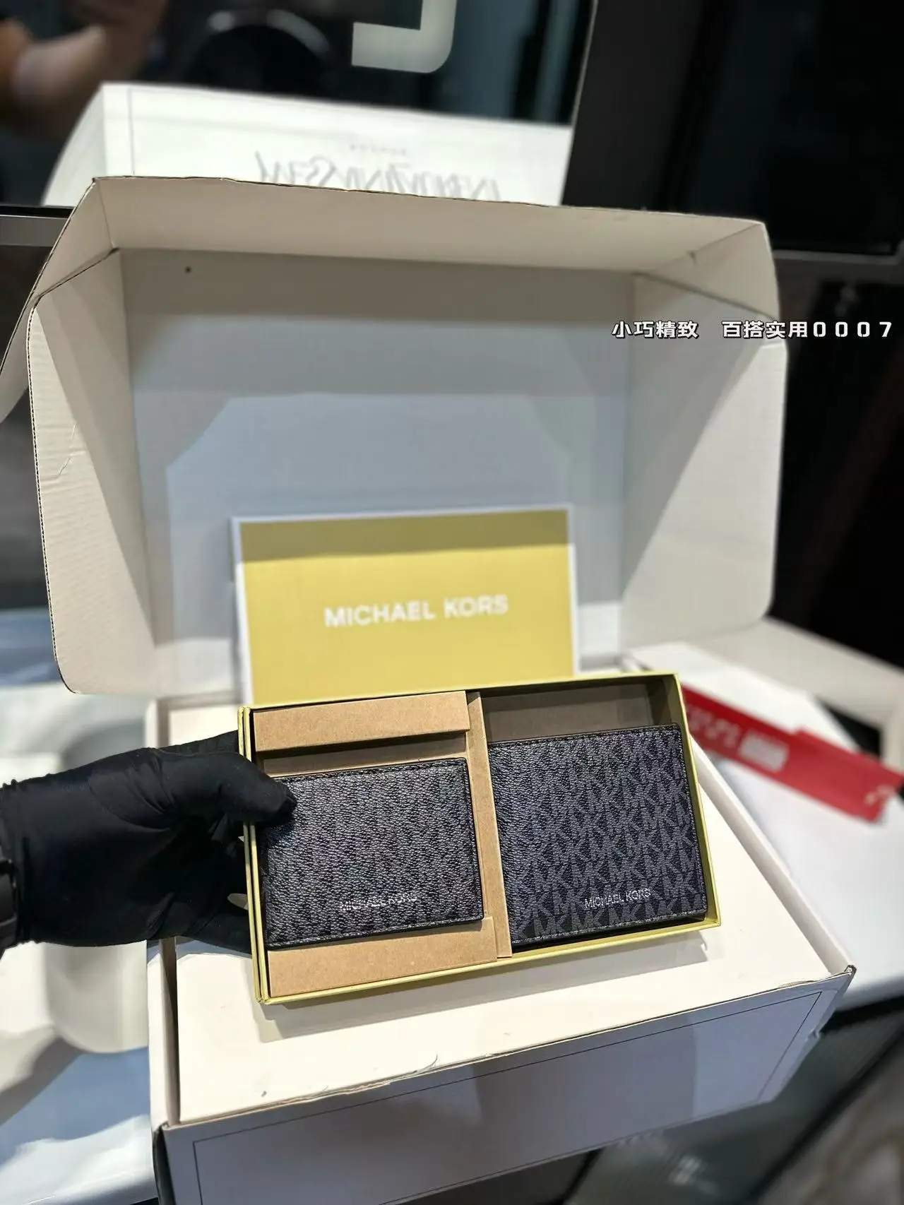 Brand New High-Quality 2026 Michael Kors Women's Casual Card Holder MK Coin Purse Multi-Card Wallet for Girls
