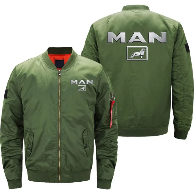 Chaqueta de vuelo con cremallera para hombre, chaquetas gruesas, cálidas, informales, Coa, invierno, 2023