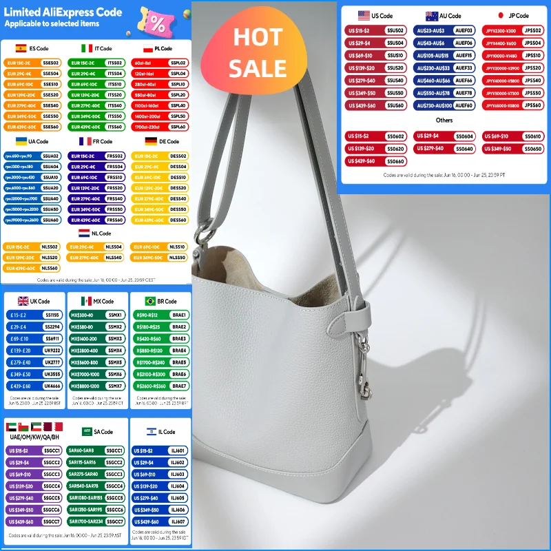 

2025 New Women's Genuine Leather Bucket Bag Large Capacity Fashion Single Shoulder Crossbody Bag Lychee Pattern Underarm Bag