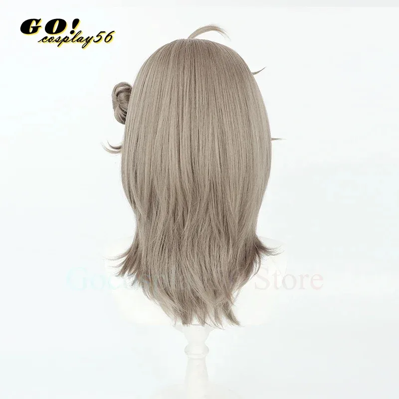 zz04zz12VTuber Kanae شعر مستعار تأثيري كاناكانا knkn كعكة NIJISANJI 2022 جديد 45 سنتيمتر طويل مقاومة للحرارة الاصطناعية الشعر دور اللعب أغطية الرأس