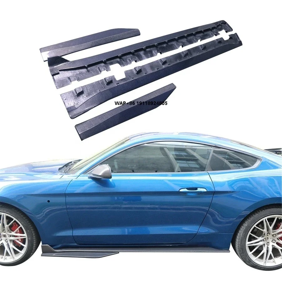 

2015-2023 for Mustang GT500 Style Body Kit New Carbon Fiber Side Skirts and Rocker Panels Bumper Type