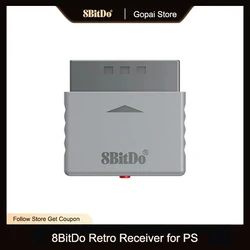 8BitDo Retro Receiver Adapter for PS1 PS2 and Windows, Compatible with Xbox Controller, Switch Pro and PS5/PS4 Controller