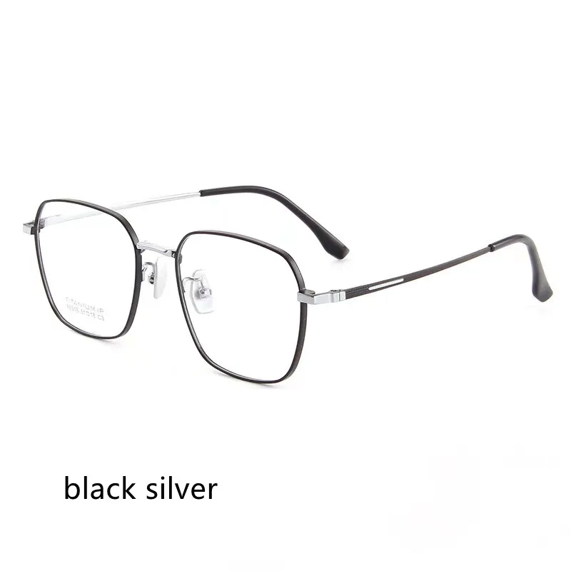 

51mm Retro Pure titanium Frame 2023 New Polygonal Myopia Glasses Woman Men Glasses Myopia Optical Frames Eyeglasses 88318