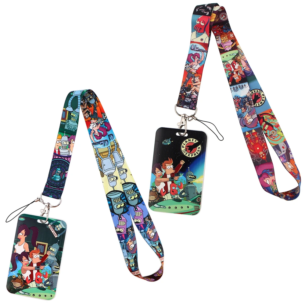 

LX652 Anime Keychain Neckband Lanyard USB ID Card Badge Holder Mobile Belt Lanyard Mobile Phone Accessories Best Gifts