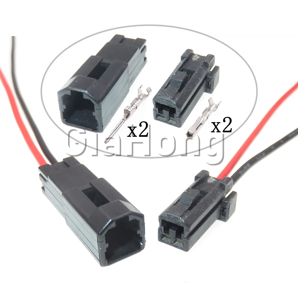 

1 Set 2 Ways 174056-2 174057-2 AC Assembly Car Plastic Housing Connector For Mazda Automobile Tweeter Speaker Wiring Cable Plug