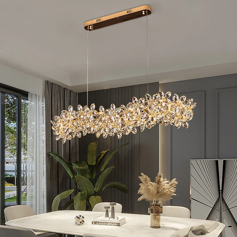 

home decorationPendant lights, luxury crystal living room chandelier, dining room Pendant lamp, ceiling light, indoor lighting