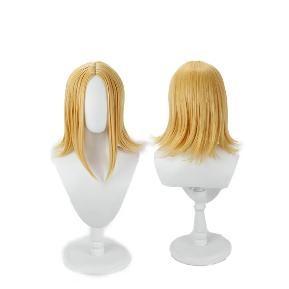 Perruque de Cosplay des sept péchés capitaux, perruque d'anime dorée d'elaine pour femmes et hommes, perruque de Costume de cheveux longs blonds SDS Elaine