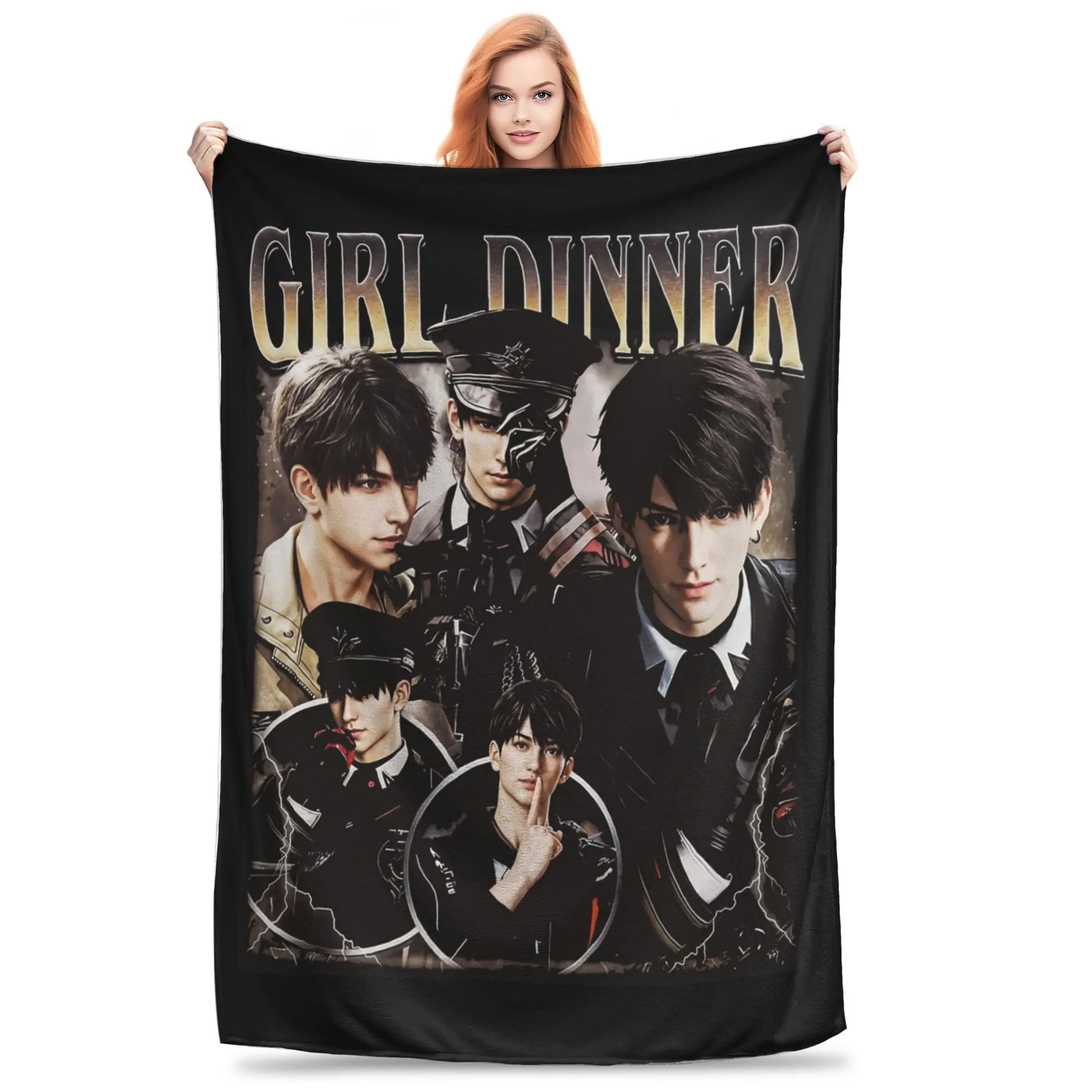 الحب والمساحة العميقة Caleb خمر 90s ألعاب بطانية الفانيلا الشتاء المحمولة لينة رمي البطانيات للمنزل في الهواء الطلق المفرش #1