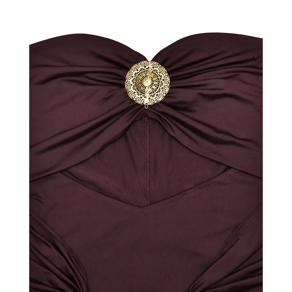 Moda sem mangas simples arco vestidos de festa à noite chique sem alças vestidos femininos em camadas plissado alta qualidade vestidos de baile luxo