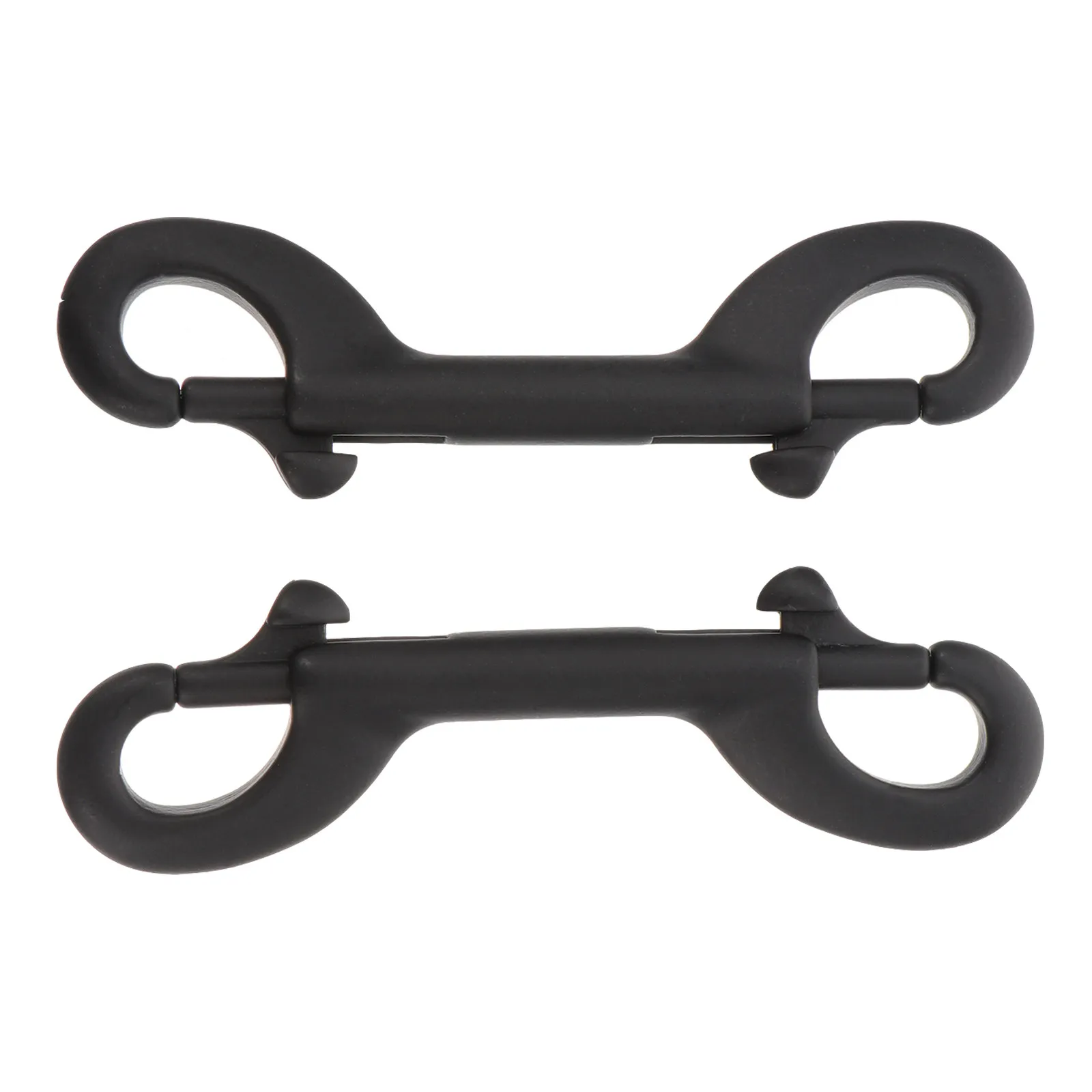 2Pcs Double Ended Trigger Hook Snap Clip Heavy Duty Stainless Steel Long Snap Hook for Rope Chain Leash Fast Connection
